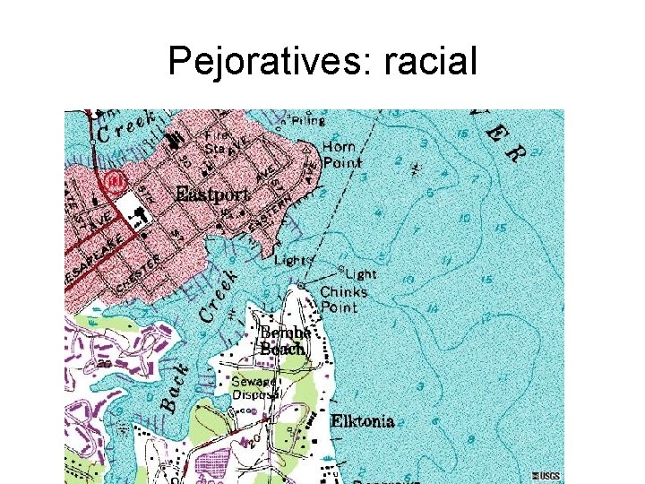 Pejoratives: racial 