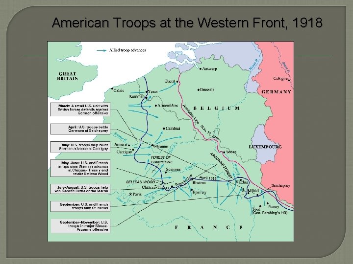 American Troops at the Western Front, 1918 