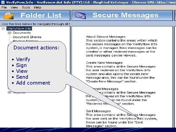 Document actions: • • • Verify Sign View Send Add comment 