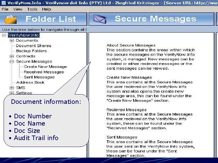 Document information: • • Doc Number Doc Name Doc Size Audit Trail info 