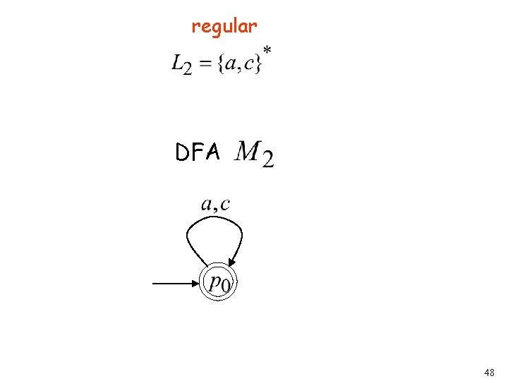 regular DFA 48 