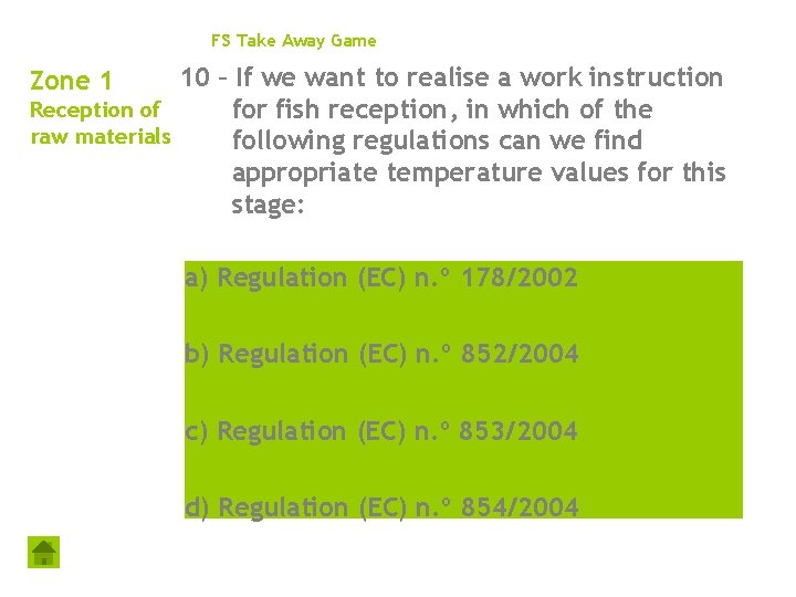 FS Take Away Game 10 – If we want to realise a work instruction