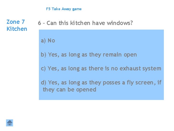 FS Take Away game Zone 7 Kitchen 6 – Can this kitchen have windows?