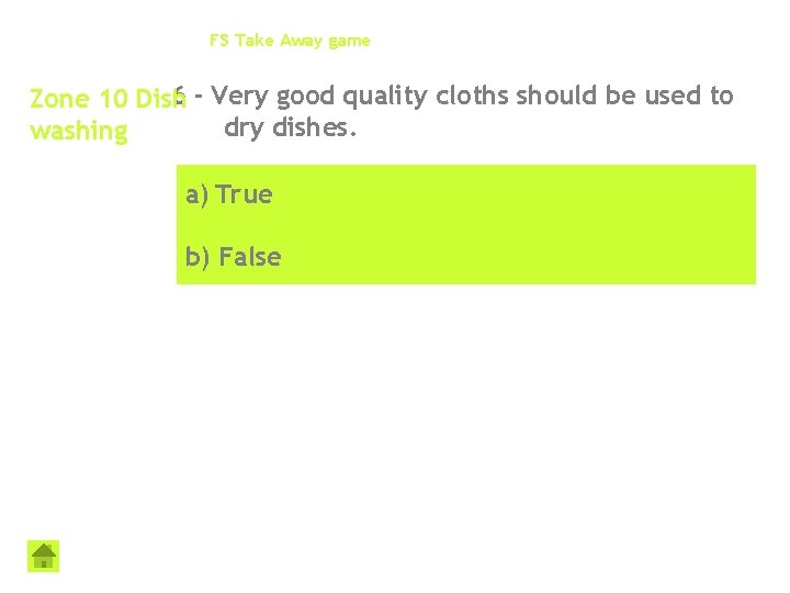 FS Take Away game 6 - Very good quality cloths should be used to