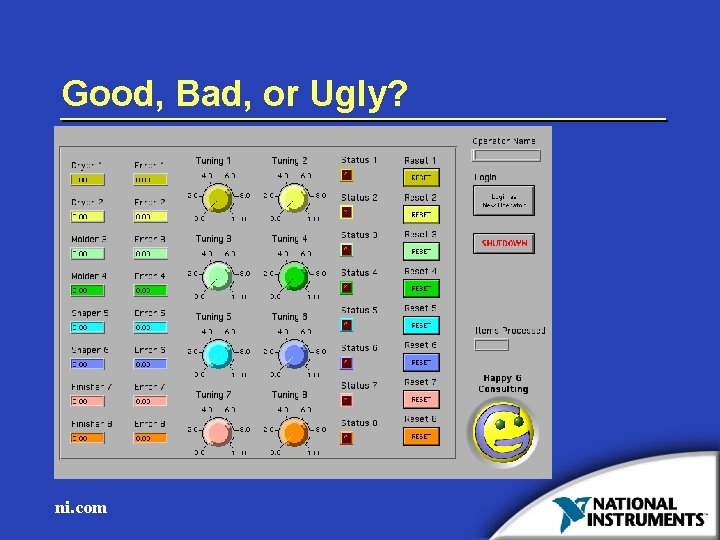 Lab VIEW Programming Techniques The Good the Bad