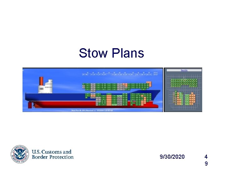 Stow Plans 9/30/2020 4 9 