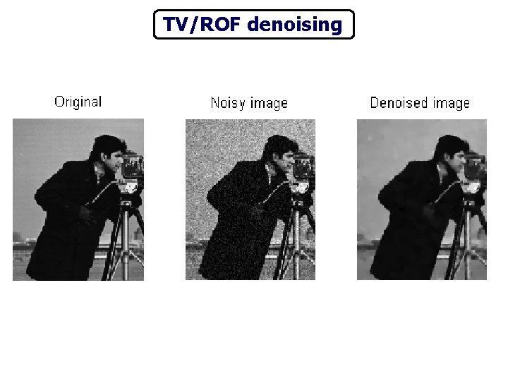 TV/ROF denoising 