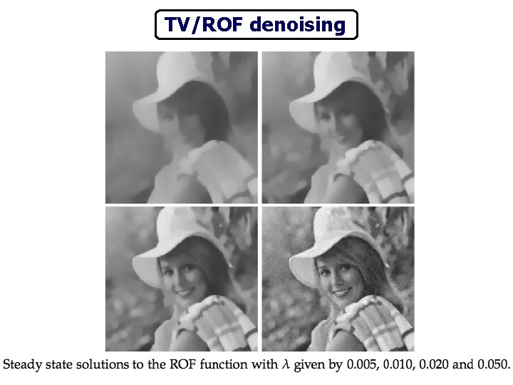 TV/ROF denoising 