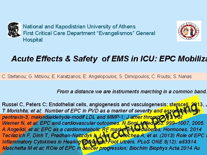 National and Kapodistrian University of Athens First Critical Care Department “Evangelismos” General Hospital Acute