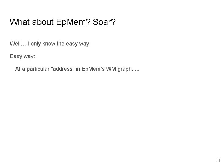 What about Ep. Mem? Soar? Well… I only know the easy way. Easy way: