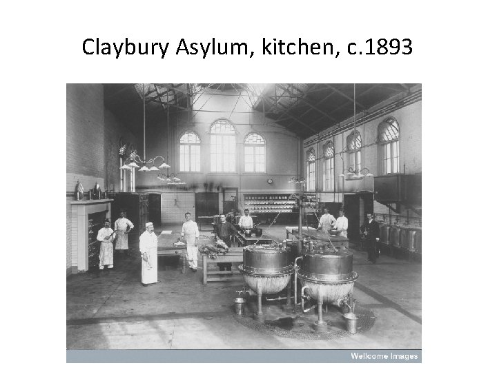 Claybury Asylum, kitchen, c. 1893 