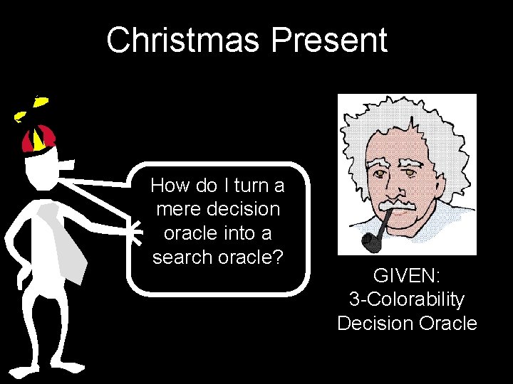 Christmas Present How do I turn a mere decision oracle into a search oracle?