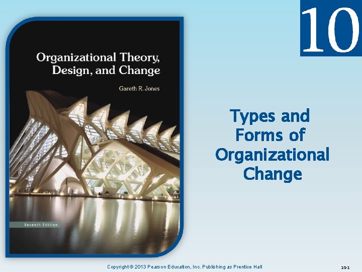 Types and Forms of Organizational Change Copyright 2013