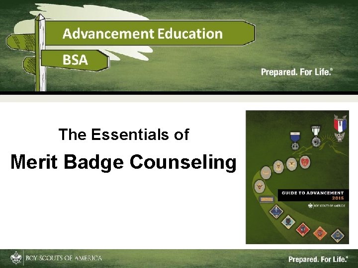 The Essentials of Merit Badge Counseling 