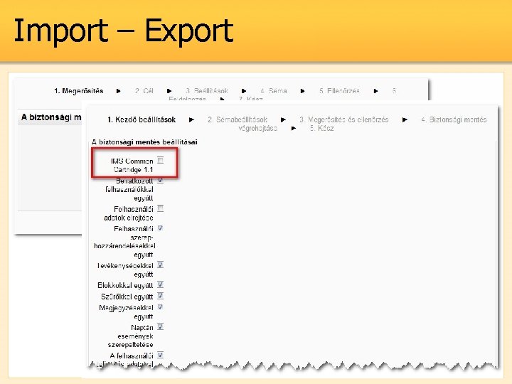 Import – Export 