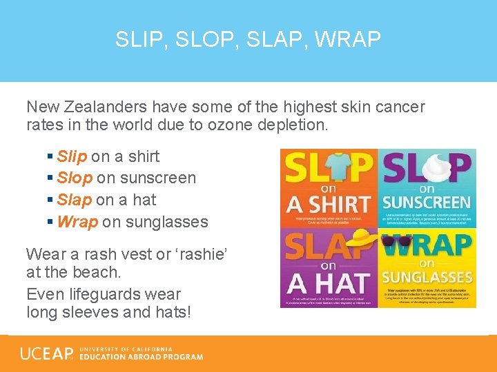 SLIP, SLOP, SLAP, WRAP New Zealanders have some of the highest skin cancer rates