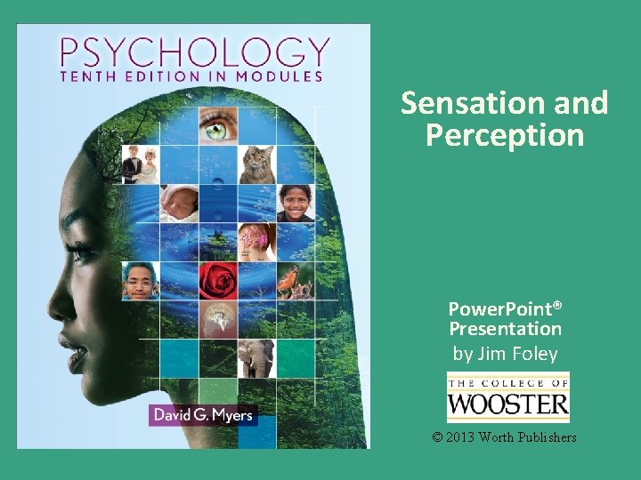Sensation and Perception Power. Point® Presentation by Jim Foley © 2013 Worth Publishers 