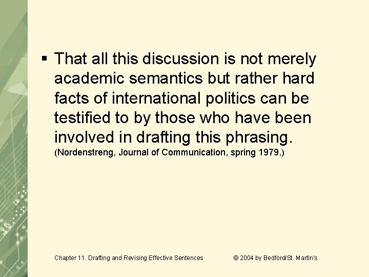 § That all this discussion is not merely academic semantics but rather hard facts § That all this discussion is not merely academic semantics but rather hard facts