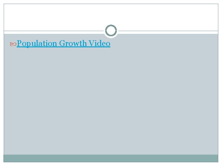  Population Growth Video 