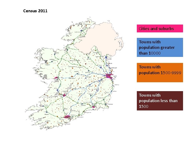 Census 2011 Cities and suburbs Towns with population greater than 10000 Towns with population Census 2011 Cities and suburbs Towns with population greater than 10000 Towns with population