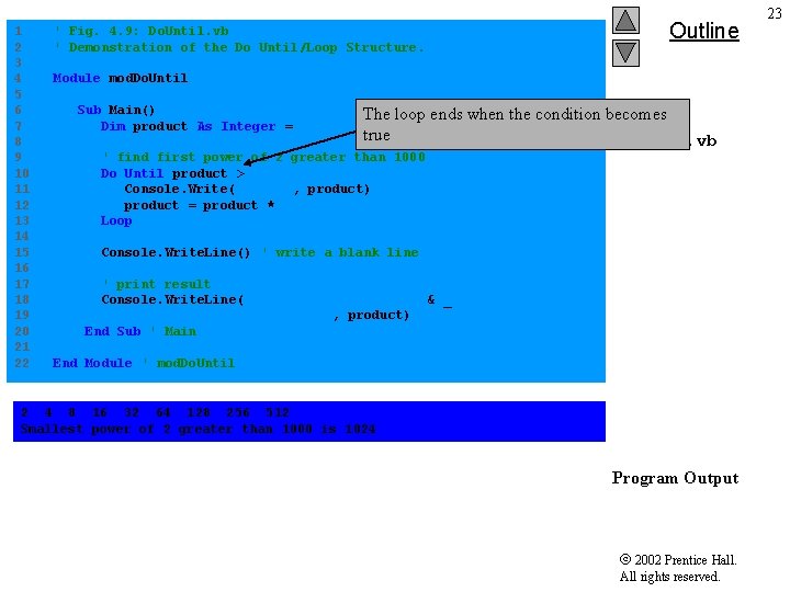 1 ' Fig. 4. 9: Do. Until. vb 2 ' Demonstration of the Do