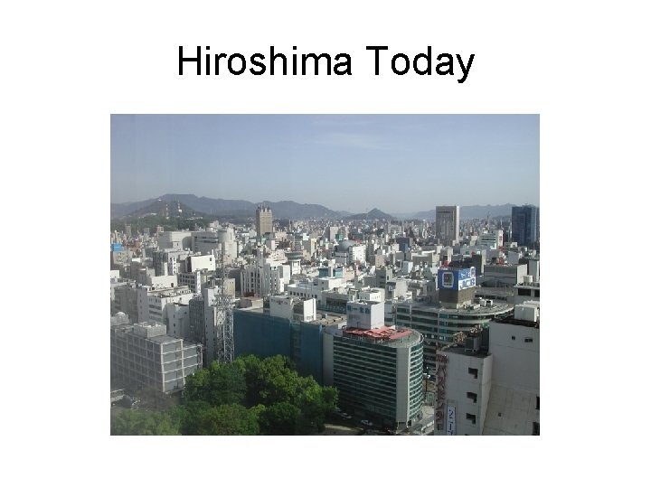 Hiroshima Today 