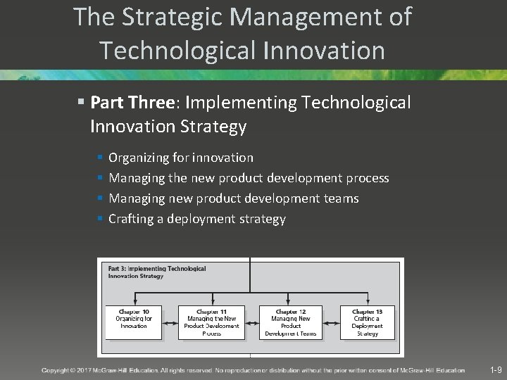 The Strategic Management of Technological Innovation § Part Three: Implementing Technological Innovation Strategy §