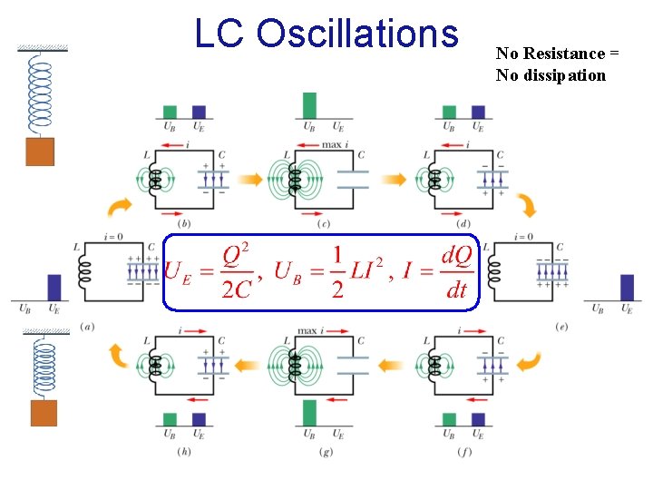 LC Oscillations No Resistance = No dissipation 