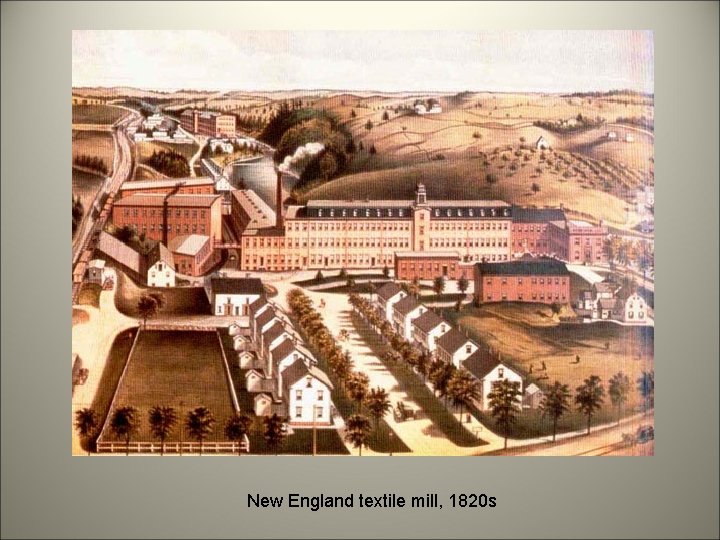 New England textile mill, 1820 s 