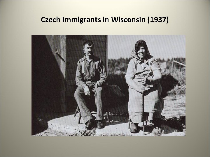 Czech Immigrants in Wisconsin (1937) 