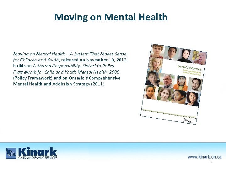 Moving on Mental Health – A System That Makes Sense for Children and Youth,