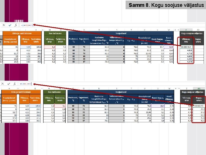 Samm 8. Kogu soojuse väljastus 