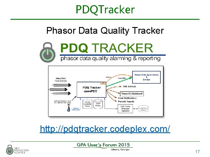 PDQTracker Phasor Data Quality Tracker http: //pdqtracker. codeplex. com/ 17 