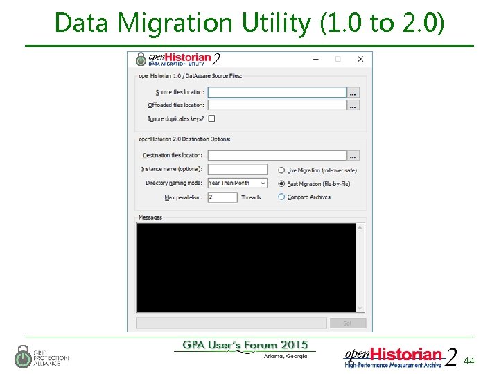 Data Migration Utility (1. 0 to 2. 0) 44 