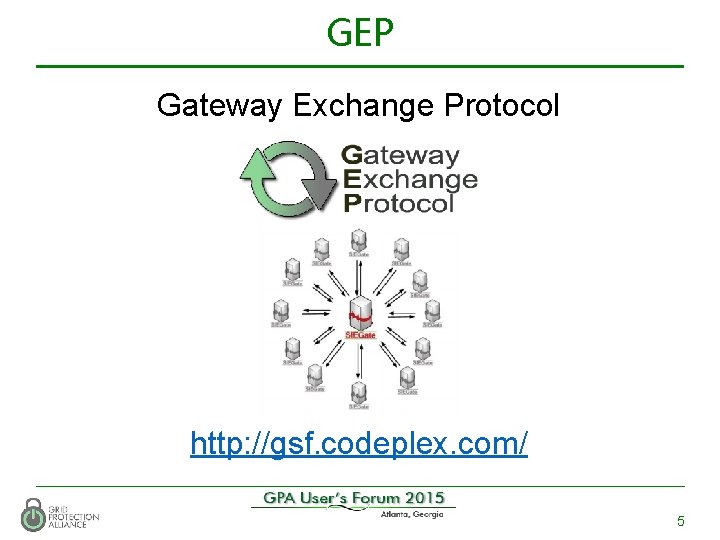 GEP Gateway Exchange Protocol http: //gsf. codeplex. com/ 5 