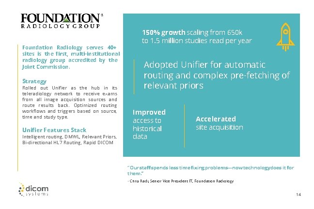 Foundation Radiology serves 40+ sites is the first, multi-institutional radiology group accredited by the