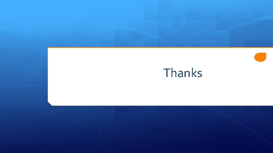 Thanks 