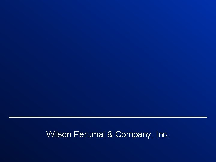 Wilson Perumal & Company, Inc. 