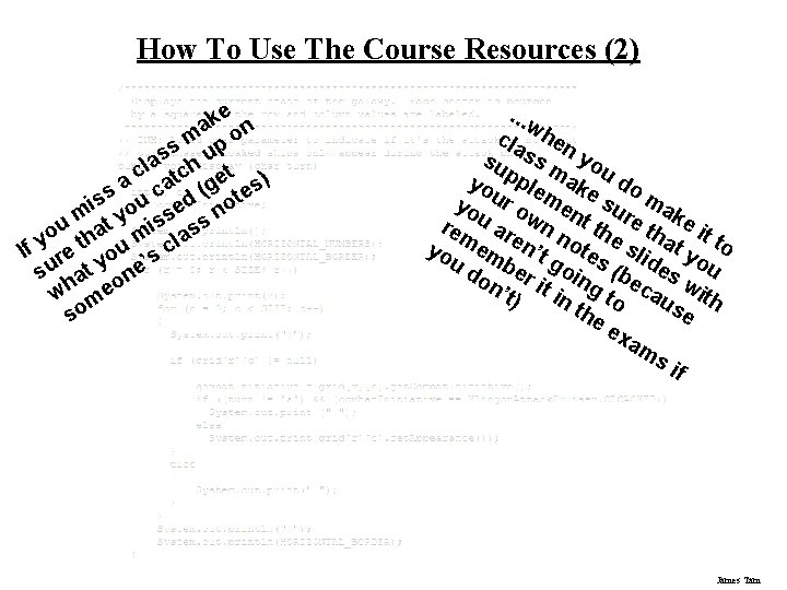 How To Use The Course Resources (2) e ak on m p s u