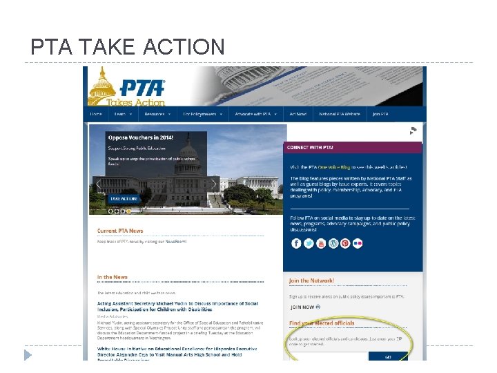 PTA TAKE ACTION 