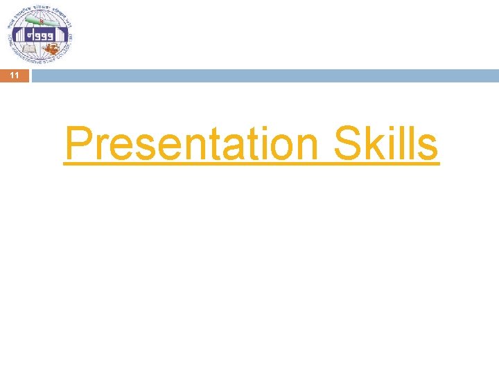 11 Presentation Skills 