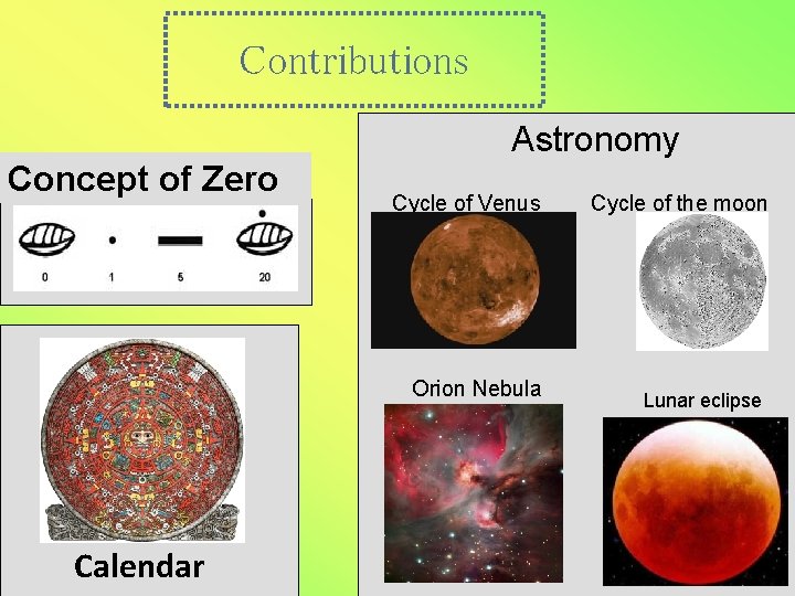 Contributions Astronomy Concept of Zero Cycle of Venus Orion Nebula Calendar Cycle of the Contributions Astronomy Concept of Zero Cycle of Venus Orion Nebula Calendar Cycle of the