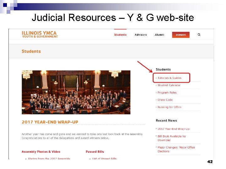 Judicial Resources – Y & G web-site 42 