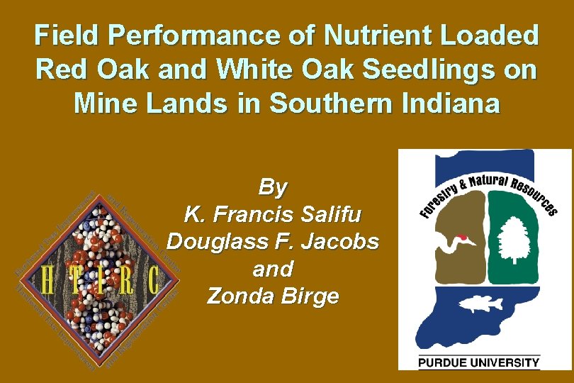 Field Performance of Nutrient Loaded Red Oak and White Oak Seedlings on Mine Lands