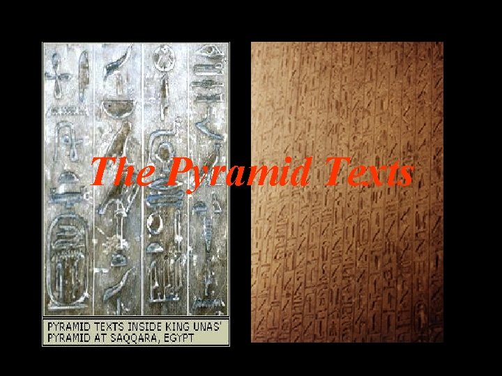 The Pyramid Texts 