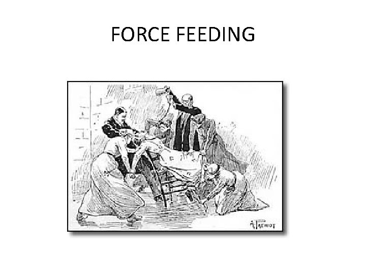 FORCE FEEDING FORCE FEEDING