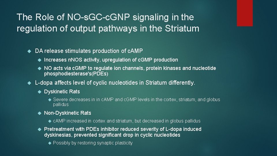 The Role of NO-s. GC-c. GNP signaling in the regulation of output pathways in