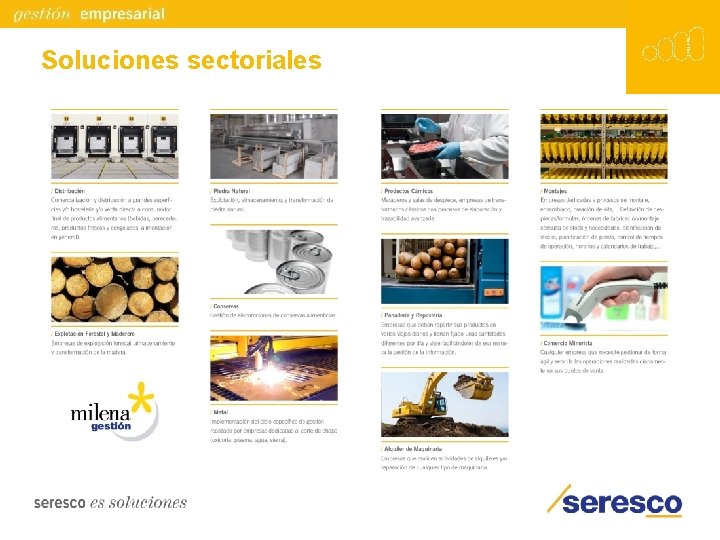 Soluciones sectoriales 