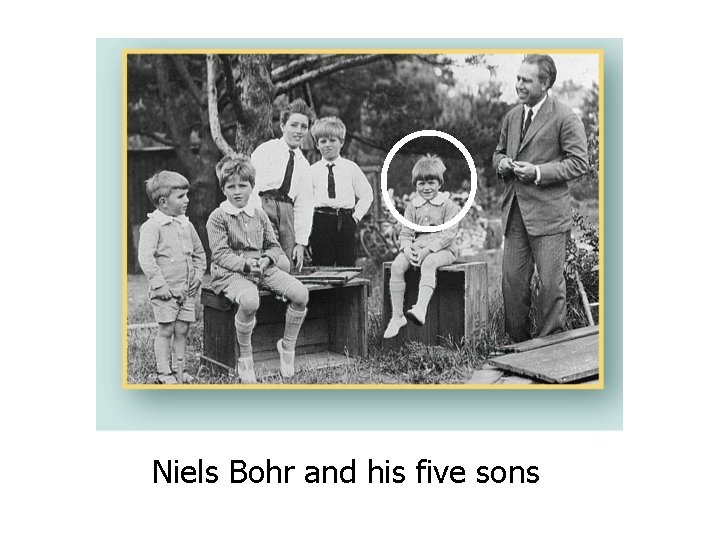 Niels Bohr and his five sons 