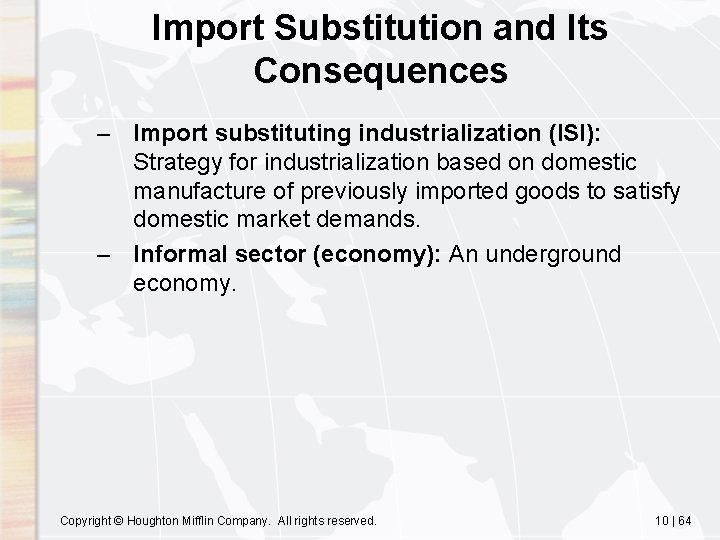 Import Substitution and Its Consequences – Import substituting industrialization (ISI): Strategy for industrialization based